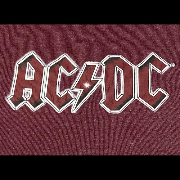 SOLD - AC/DC Crop Top - Picture 2 of 3